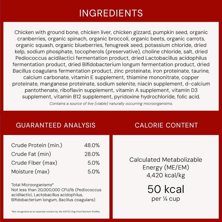 Freeze-Dried Raw Chicken Meal Mixers- Dog Food Topper and Mixer - Made with 95% Cage-Free Chicken, Organs & Bone - Perfect for Picky Eaters - Grain-Free - 3.5Oz