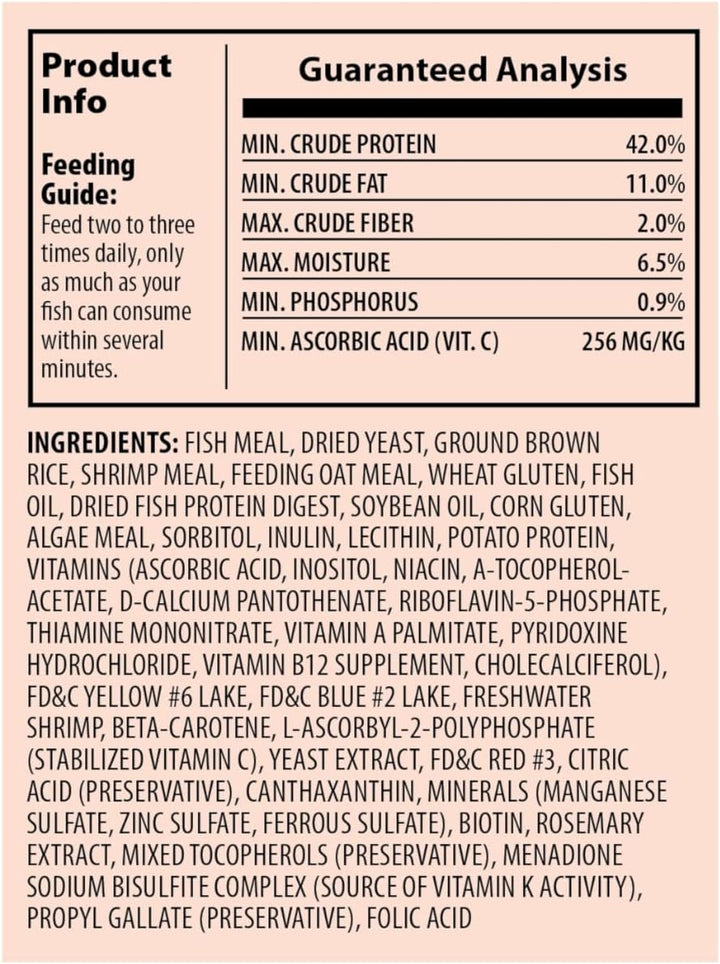 Goldfish Flakes, Nutritionally Balanced Diet for Aquarium Fish, Vitamin C Enriched Flakes, 7.06 Oz