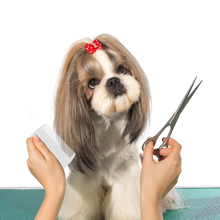 4 Pack Double Sided Flea Comb,For Cats and Dogs