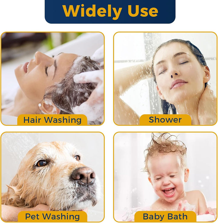 Shower Head Sink-Faucet Bathtub-Bathroom-Garden - Hose Sprayer Attachment(5 Adapters) for Hair Washing & Pet Dog Rinse & Baby Bath, ON/OFF Extension for Moen, Kohler, Delta, American Standar