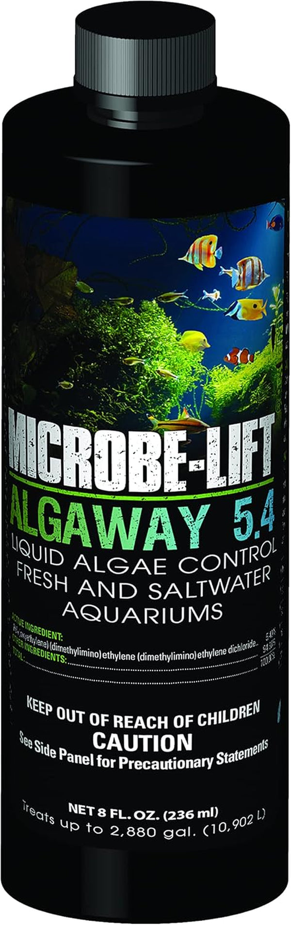 ALGAA08 ALGAWAY 5.4 Algae Control for Fresh and Salt Water Home Aquariums, 8 Ounces