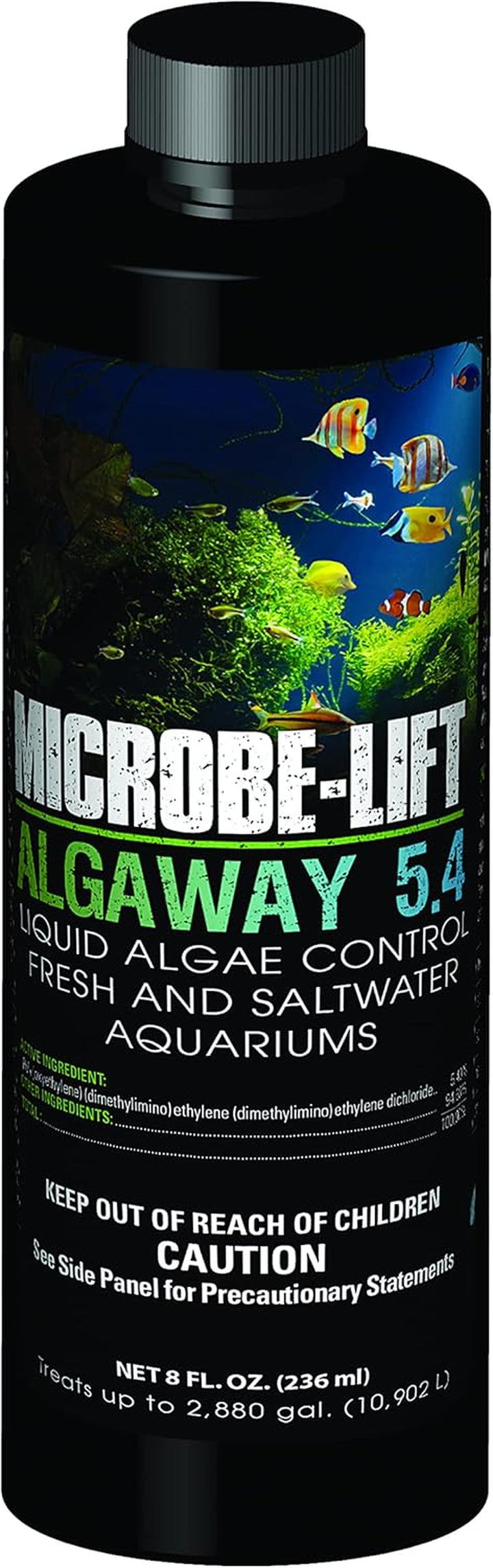 ALGAA08 ALGAWAY 5.4 Algae Control for Fresh and Salt Water Home Aquariums, 8 Ounces