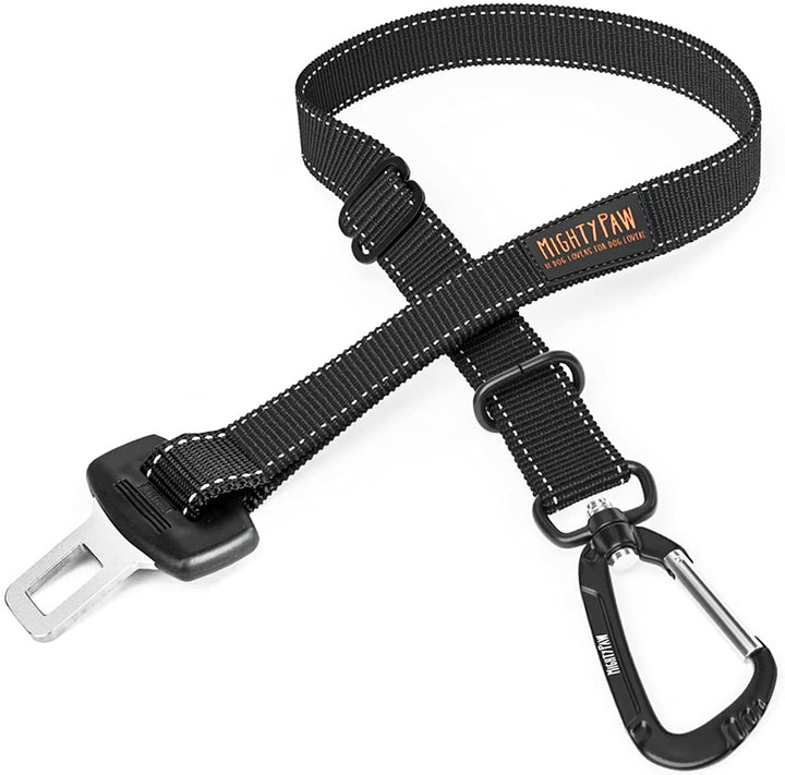 Dog Seat Belt for Car - Safe Distraction Free Driving, Heavy-Duty Design with Aviation Grade Aluminum Carabiner, Adjustable Dog Seatbelt Harness for Small, Medium and Large Pets