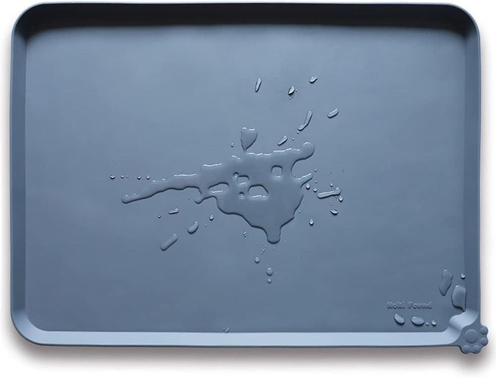 -Waterproof Pet Feeding Mats with High Lips - Multiple Size and Colors for Dogs, Cats & Others-G