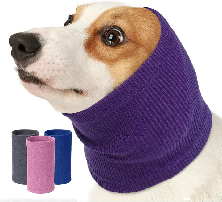 Dog Calming Hoodie Quiet Head Cover Sleeves-Ear Covers Hood for Noise Bath, the Grooming and Force Drying Head Protection for Anxiety Relief and Calming Dog Neck and Ear Warmer, Fireworks 1Pack