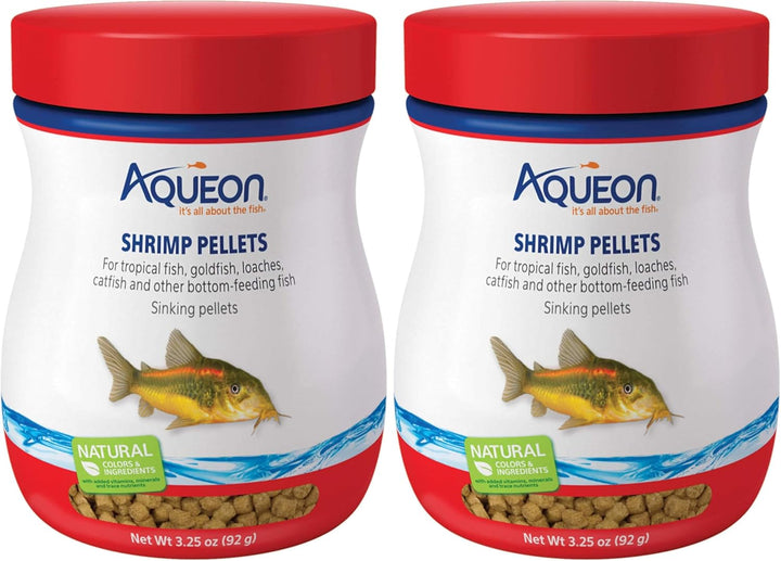 Shrimp Pellets Sinking Food for Tropical Fish, Goldfish, Loaches, Catfish and Other Bottom Feeding Fish, 6.5 Ounces