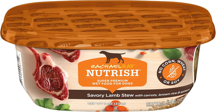 Rachael Ray  Premium Natural Wet Dog Food, Savory Favorites Variety Pack, 8 Ounce Tub (Pack of 6)