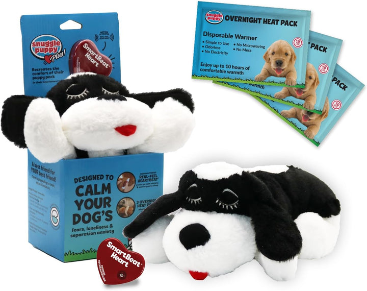 Original  Heartbeat Puppy Toy - Heartbeat Puppy for Dogs - Pet Anxiety Relief and Calming Aid - Comfort Dog Toy - Behavioral Training and Sleep Aid Cuddle Buddy - Crate Training Essential