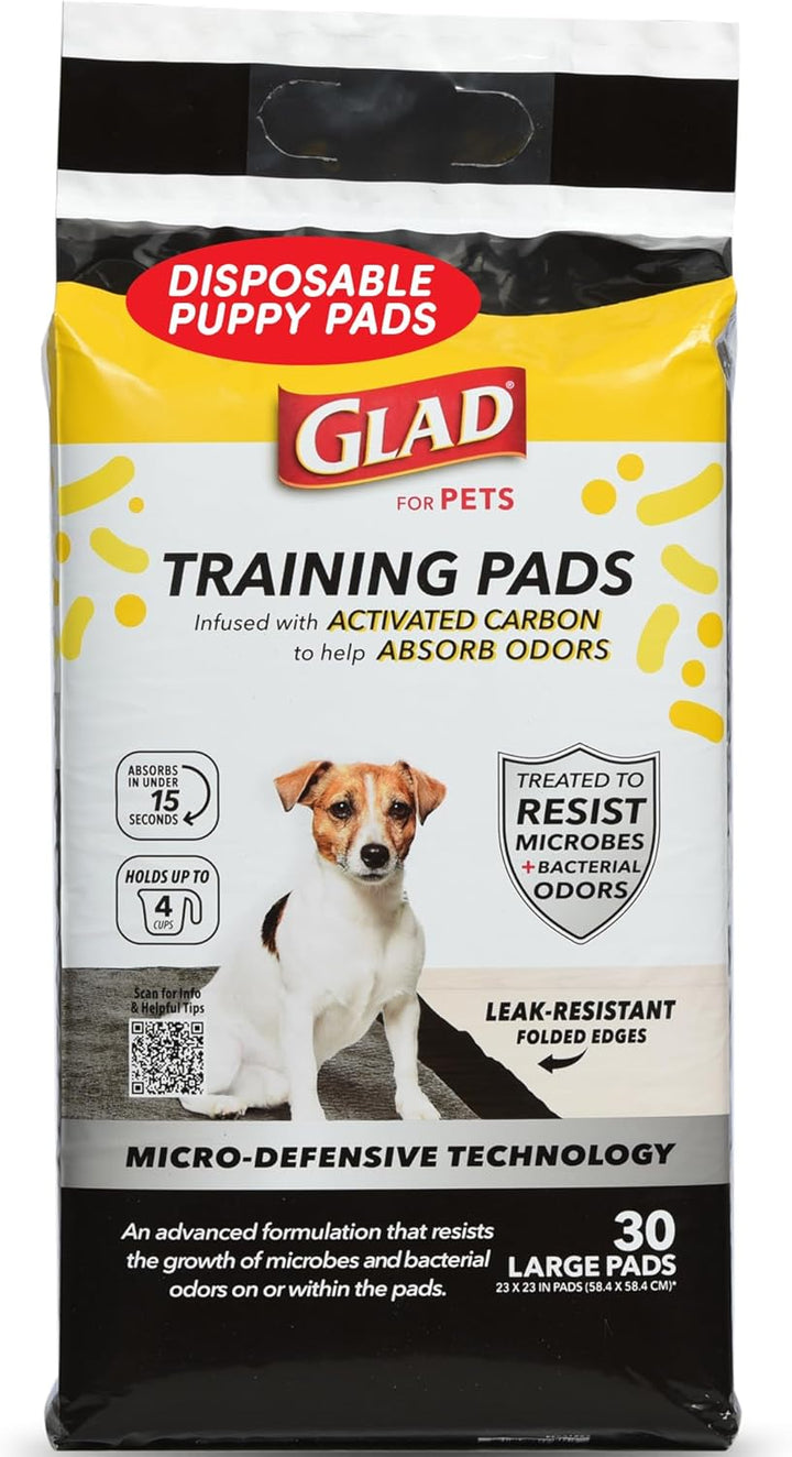 for Pets Black Charcoal Puppy Pads, 23"X23" Disposable Pee Pad That Absorbs & Neutralizes Urine Instantly, Activated Carbon Training Pads for Dogs - 100 Count