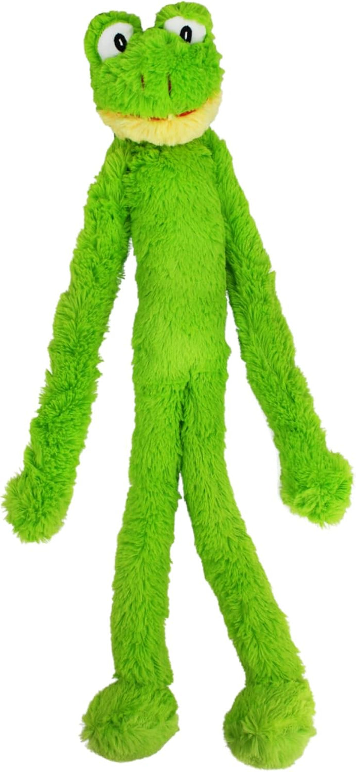 'S Swinging Slevin XXL Oversized 30-Inch Green Frog Plush Dog Toy