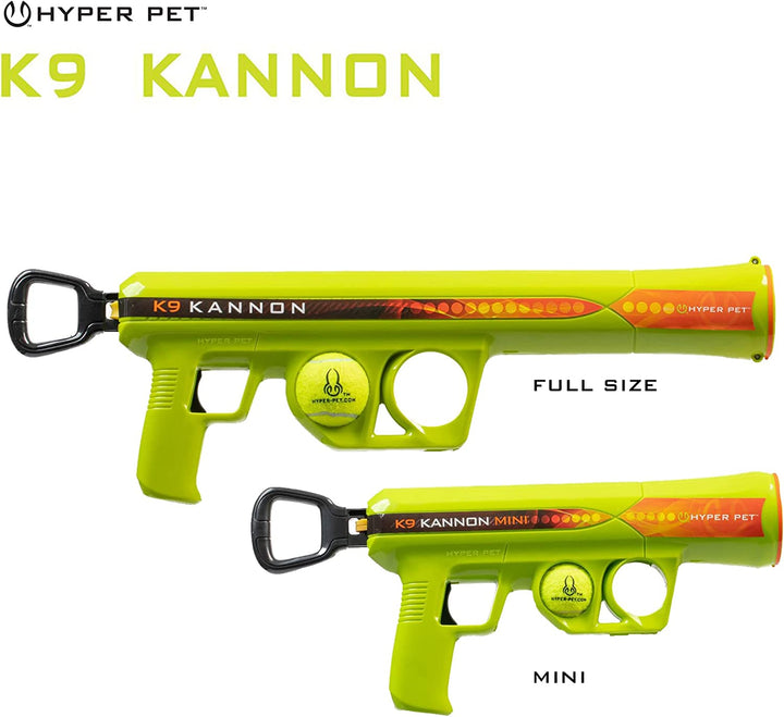 K9 Kannon Dog Ball Thrower Launcher for Dogs, All Breeds up to 60 Pounds, with One  2.5 Inch Tennis Ball, for All Breeds