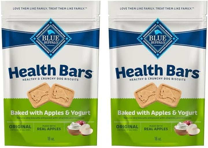 Health Bars Crunchy Dog Biscuits, Oven-Baked with Natural Ingredients, Bacon, Egg & Cheese , 16-Oz Bag