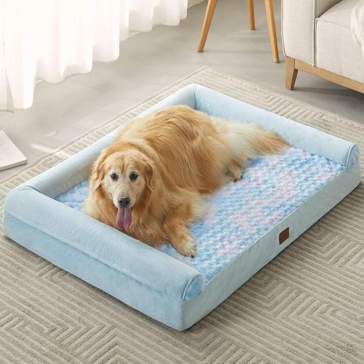 Dog Beds for Large Dogs, Orthopedic Dog Bed for Medium Large Dogs,Big Waterproof Couch Pet Bed with Removable Washable Cover