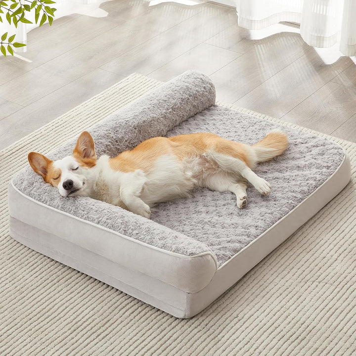 Orthopedic Dog Bed for Large Dogs-Big Waterproof Sofa Dog Bed with Removable Washable Cover, Washable Pet Bed with Waterproof Lining and Nonskid Bottom,Pet Bed for Large Dogs
