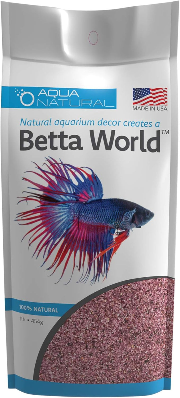 Betta World - Diamond Black Quartz 1Lb, Gravel/Rocks/Substrate for Fish Tank/Bowl (BETTA003)