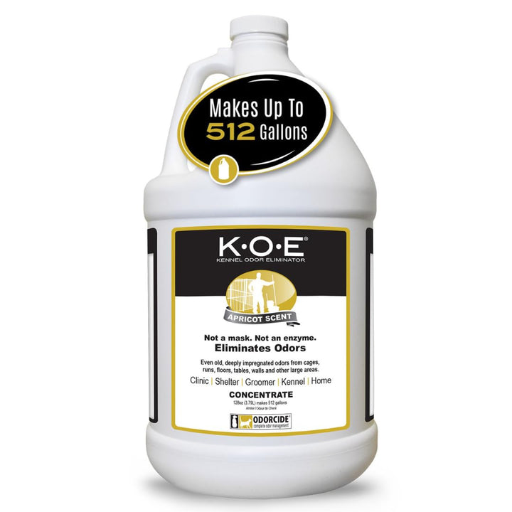 K.O.E. Fresh Scent Odor Eliminator Concentrate – for Strong Odor on Cages, Floor, & More – Non-Enzymatic for Home & Dog Kennel – Home & Pet Supplies (1 Gal)