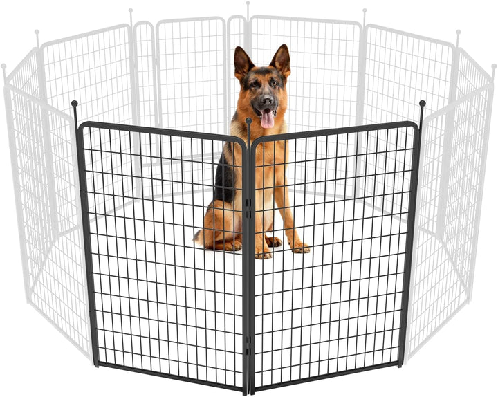 Rollick Unleashed Dog Playpen for Indoor, Yard, RV Camping, 24 Inch 8 Panels for Small and Puppy Dogs, Black│Patented