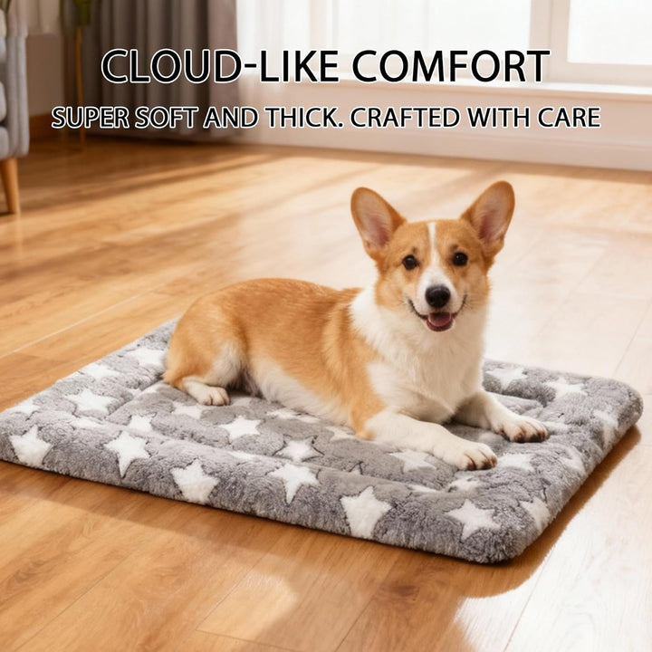 Dog Bed Mat - Dog Crate Pad - Reversible Dog Mat for Pet Comfort - Soft Bed Crate Pads with Dual-Sided Design for All Seasons - Durable, Machine Washable Mat for Crates, Travel, and Home