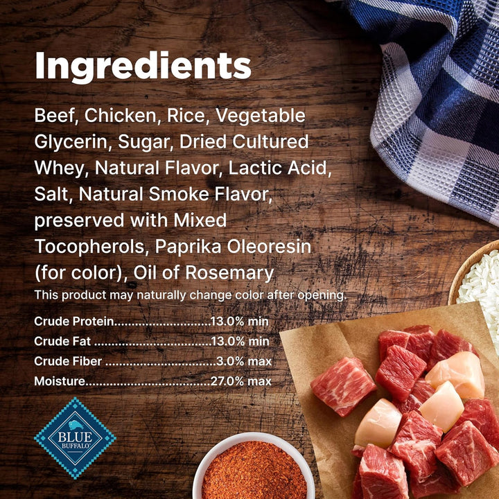 Nudges Grillers Natural Dog Treats, Made in the USA with Real Steak, 16-Oz Bag