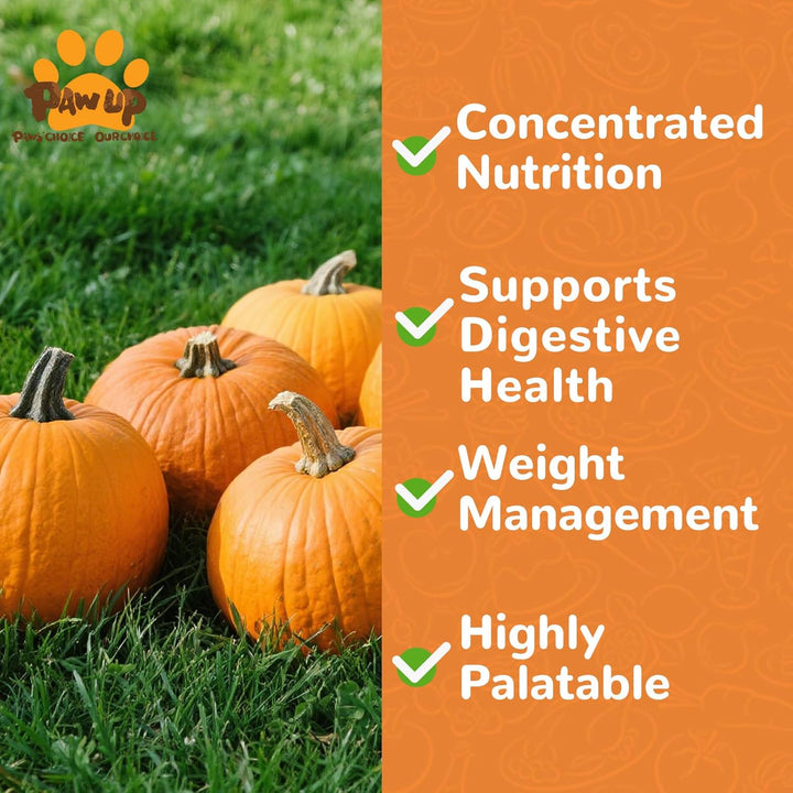 Freeze-Dried Pumpkin Treats for Dogs & Cats – High Fiber, Single Ingredient Natural Snacks for Digestion & Gut Health, Healthy Food Toppers, 1.58 Oz