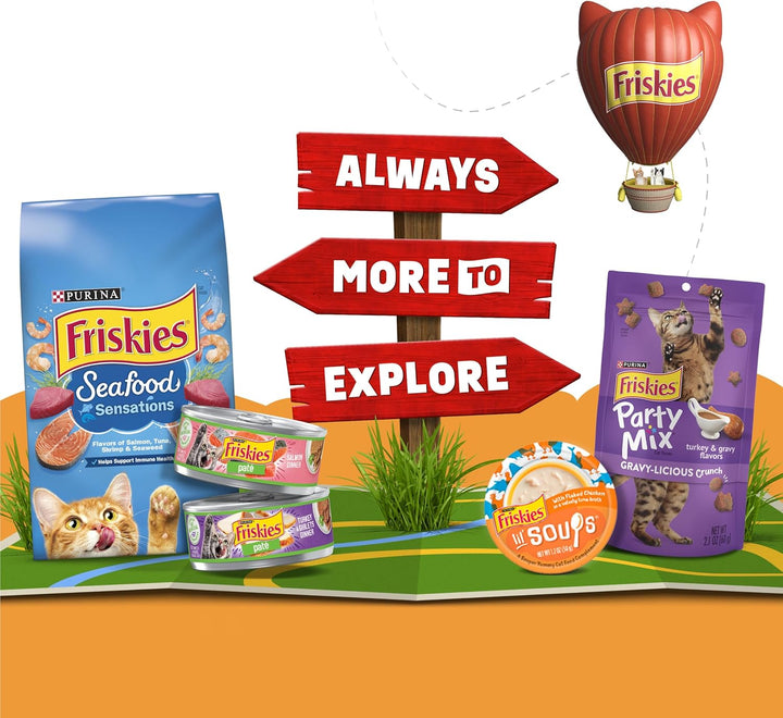 Purina  Natural, Grain Free Wet Cat Food Lickable Cat Treats, Lil' Soups Flaked Chicken - (Pack of 8) 1.2 Oz. Tubs