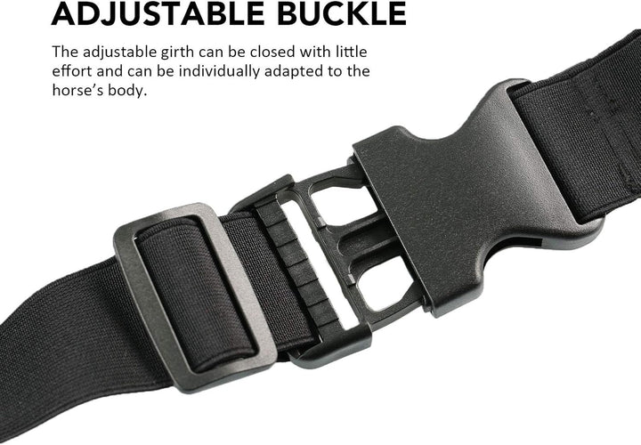 Horse Stretch Hood without Ears Snug Fitting Hood with Zip Closure Covers Face, Shoulders, Mane, Chest and Withers Perfect for Show/Event Preparation - Blue