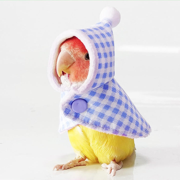 Cute Bird Costume, Parrot Cloak Cosplay Photo Prop, Bird Clothes for Budgerigar, African Greys Parakeet, Conure, Cockatiel, Mynah, Love Birds, Finches (Pink)