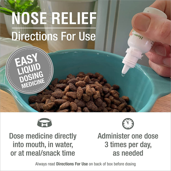 Nose Relief, Safe and Natural Sinus Supplement for Cats, Dogs, and Other Small Animals, 15 Milliliters