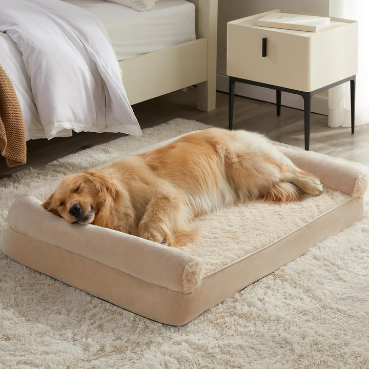 Dog Beds for Large Dogs, Orthopedic Dog Bed for Medium Large Dogs,Big Waterproof Couch Pet Bed with Removable Washable Cover