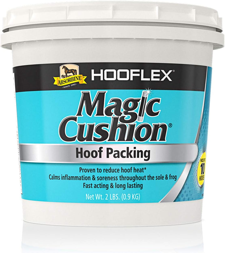 Hooflex Magic Cushion, Veterinary Formulated Fast-Acting Relief, Reduce Hoof Heat for up to 24 Hours, 2 Lb Tub