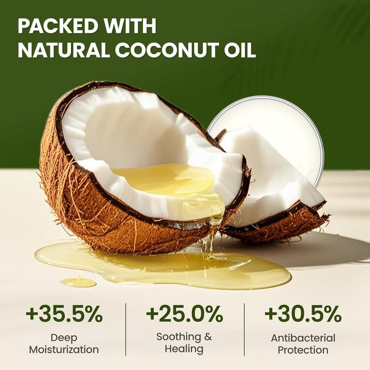 Lick-Safe Dog Paw & Nose Balm with Coconut Oil | All-Natural Moisturizer & Soother for Dry, Cracked Pads & Snout| Cat Wax & Cream, Nose Butter for Frenchies| Horse Hoof Care (60 G /2.1 Oz)