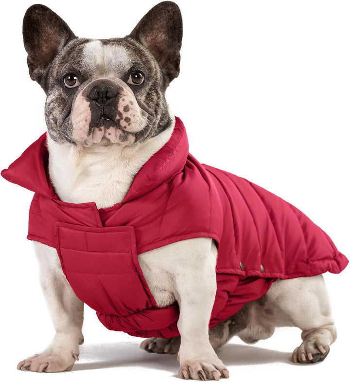 Dog Puffer Jacket, down Winter Coat, Durable Outdoor Coat for Cold and Windy Conditions, Waterproof, Lightweight Jacket, Adjustable Fit for Small, Medium, Large Dogs(Pink,12/M)