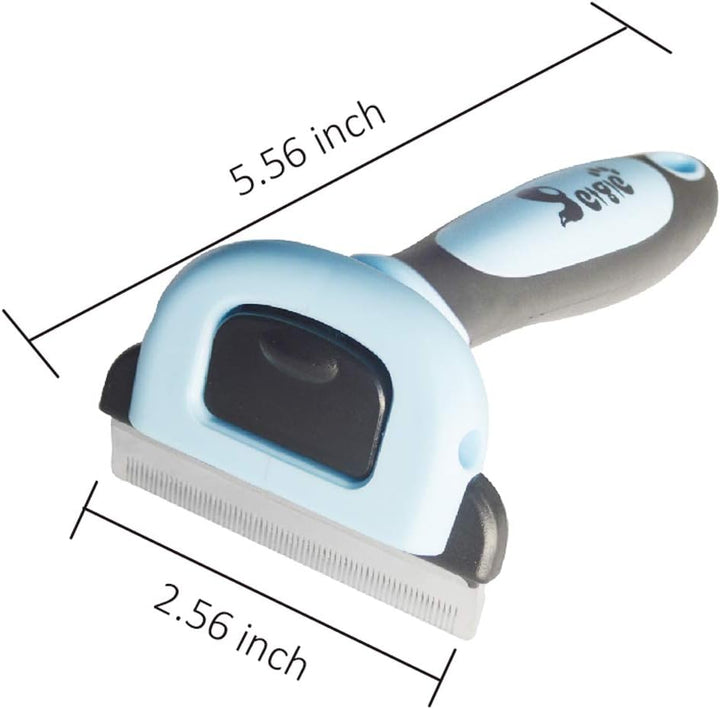 Cat Brush & Cat Comb for Shedding, 2.5Inch Blue - Hair Brush for Long Hair and Short Hair, Pet Grooming Tool for Small to Medium Dogs and Cats, Detangle, Eco Friendly, Weekly Grooming