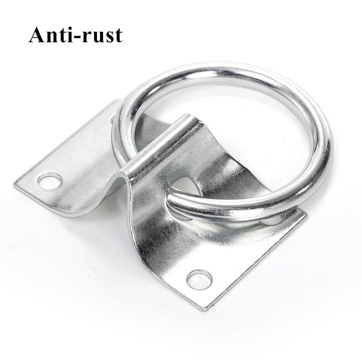 16 Pack Cross Tie Ring for Horse, Block Tie Ring with Screws, Wall Mount Horse Tie Ring, Stainless Steel Hitching Ring Tie down Hooks Horse Barn Supplies for Livestock Stable Stall Racetrack