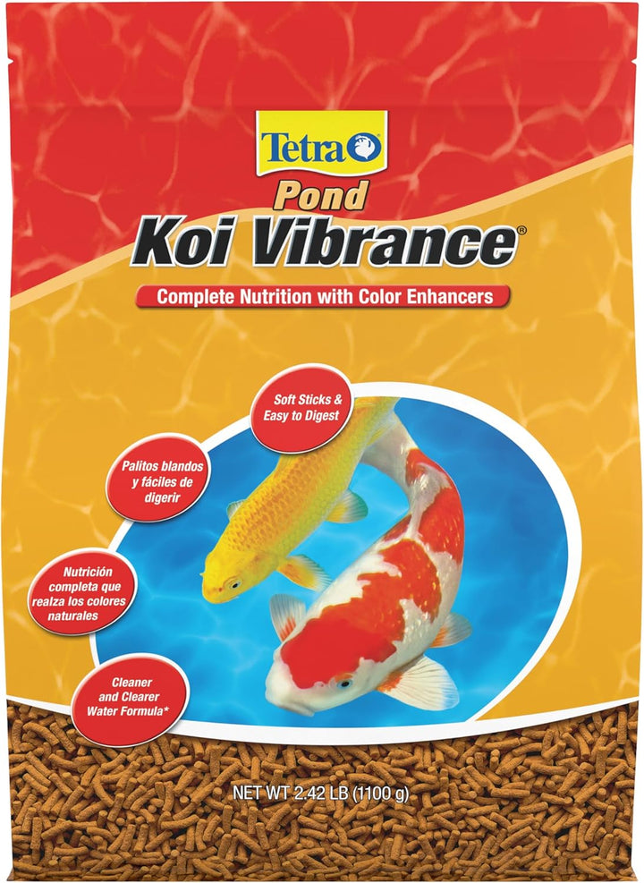 pond Koi Vibrance, Soft Sticks, Easy to Digest Floating Pond Food, 5.18 Lbs