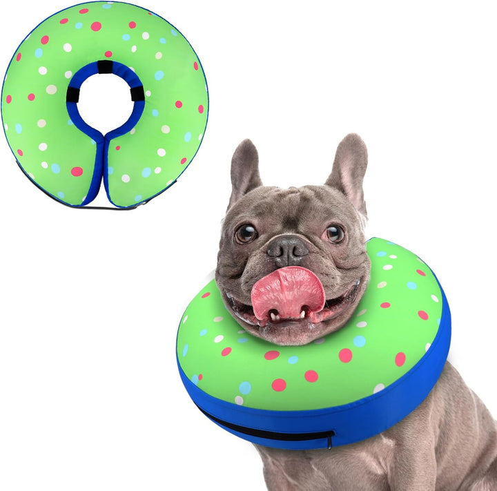Inflatable Dog Cone Collar Alternative after Surgery, Doggie Neck Donut Collar Recovery Ecollar, Soft Dog Cone for Small Medium Large Dogs