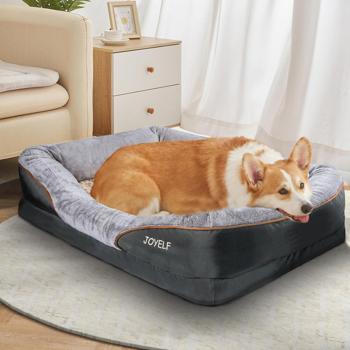 Xxlarge Memory Foam Dog Bed, Orthopedic Dog Bed & Sofa with Removable Washable Cover for Large Dogs