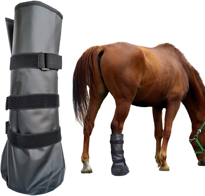 Hoof Soaking Boot Horse Soaker Hooves Treatment Bag with EVA Pad 1 Pair