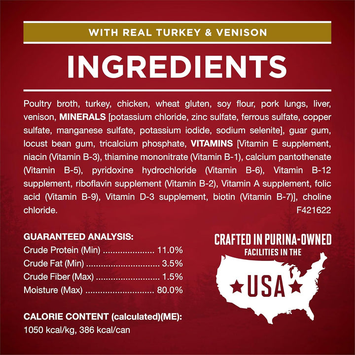 True Instinct Tender Cuts in Gravy with Real Turkey and Venison, and with Real Chicken and Duck High Protein Wet Dog Food Variety Pack - (Pack of 6) 13 Oz. Cans
