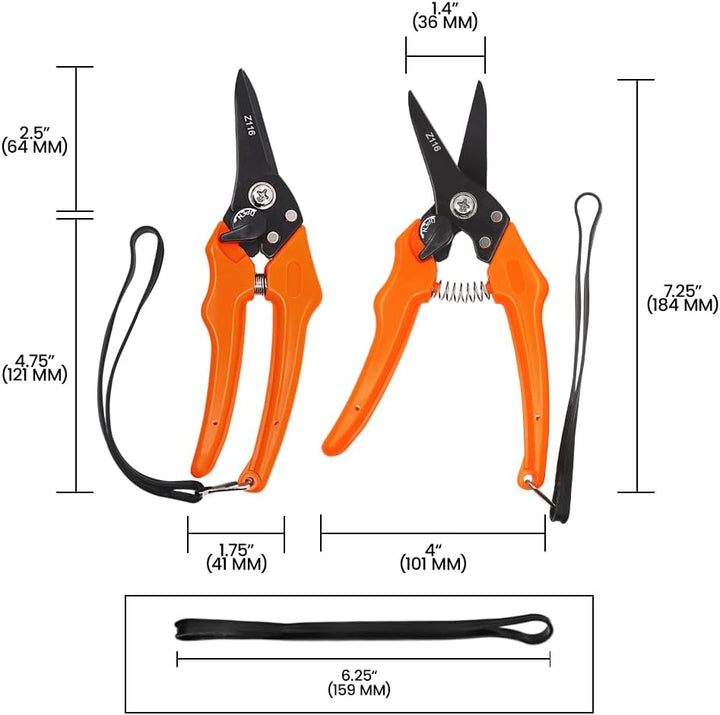 Z116 Hoof and Floral Trimming Shear with Twin-Blade, 7.5-Inch