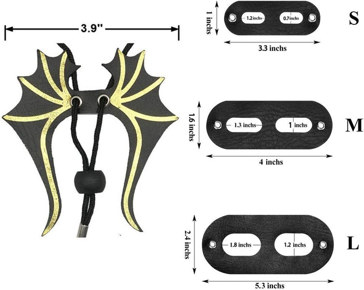 Bearded Dragon Lizard Leash Harness - 3 Size Pack Dinosaur Wing Lizard Harness Leash for Bearded Dragon Lizard Reptiles