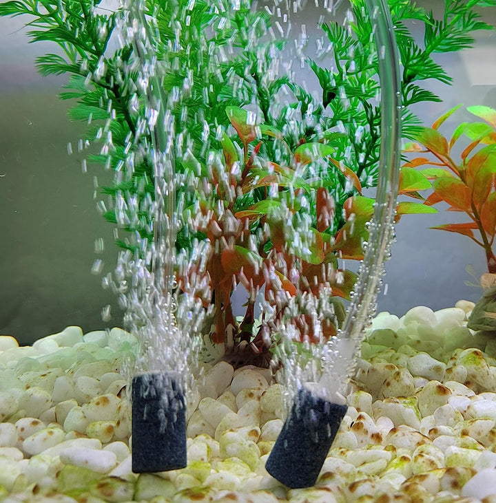 Aquarium Air Stones 1 Inch 12 Pack, Bubble Stone, Aerator Bubble Diffuser, Air Pump Accessories for Aquariums, Fish Tanks, and Hydroponics