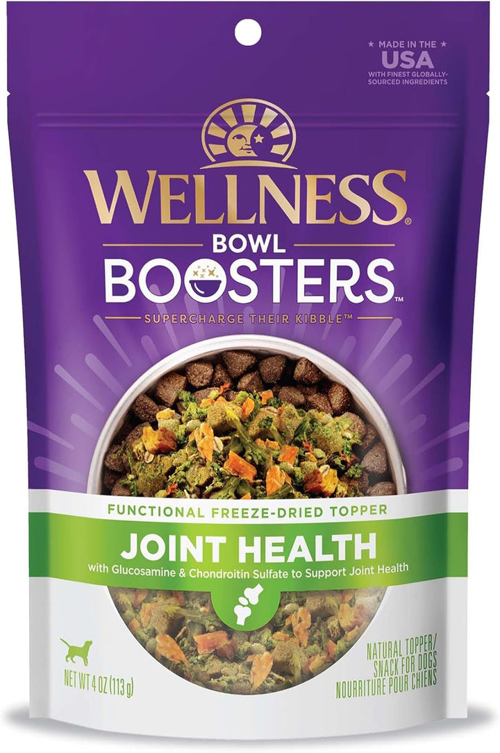 Bowl Boosters, Dog Food Topper for Small, Medium, & Large Breeds, Grain Free, Natural, Freeze Dried, Digestive Health Chicken, 4 Ounce Bag (Pack of 1)