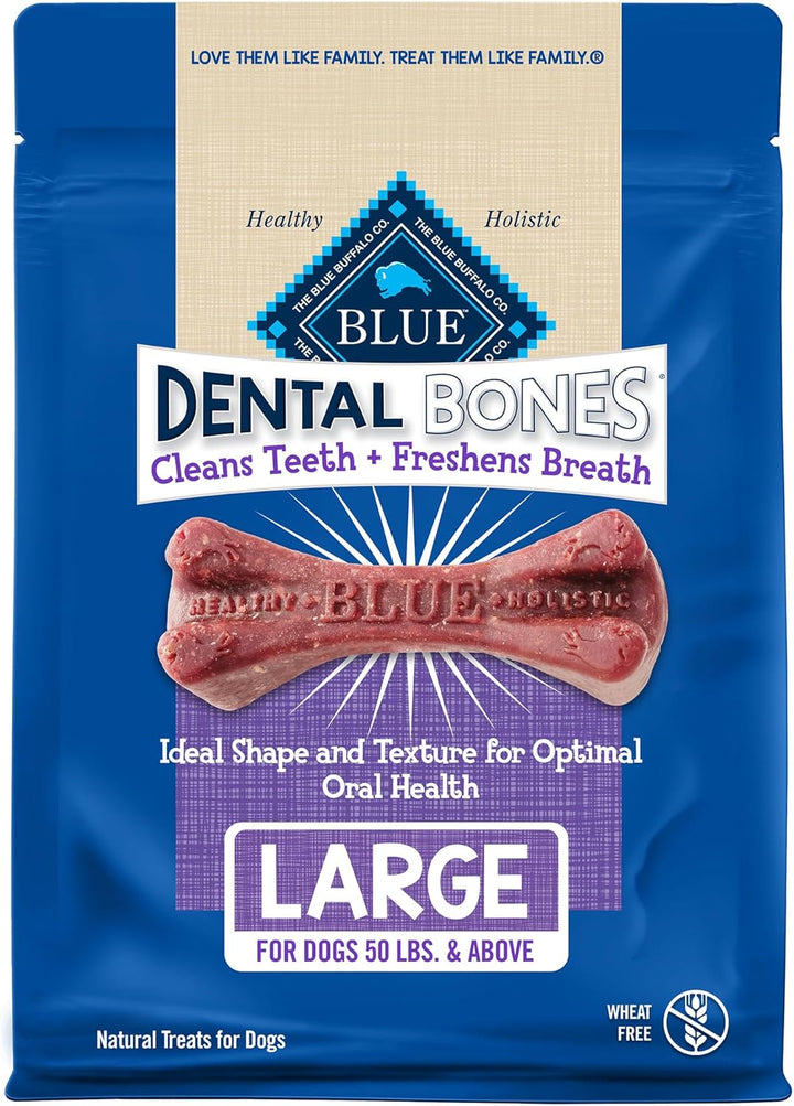 Dental Bones Large Natural Dental Chew Dog Treats Bag Jumbo Pack