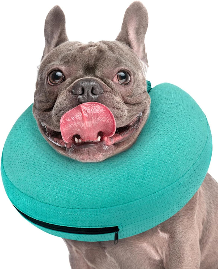 Inflatable Dog Cone Collar Alternative after Surgery, Doggie Neck Donut Collar Recovery Ecollar, Soft Dog Cone for Small Medium Large Dogs