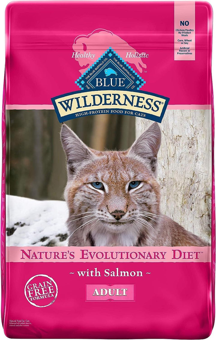 Wilderness Natural Adult Dry Cat Food, High-Protein and Grain-Free Diet, Supports Healthy Muscle Development and a Healthy Immune System, Chicken, 12-Lb. Bag