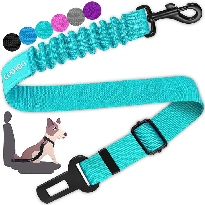 Dog Seat Belt,3 Piece Set Retractable Dog Car Harness Adjustable Dog Seat Belt for Vehicle Nylon Pet Safety Seat Belts Heavy Duty & Elastic