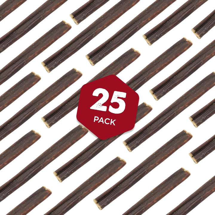 6 Inch Gullet Sticks - 25 Count (Pack of 1) - Natural, Thin, Hollow Esophagus Snack, Rawhide Alternative