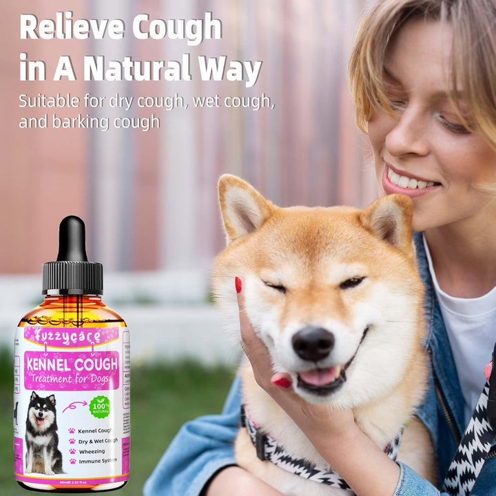 Dog Cough Treatment，Effective Kennel Cough Medicine for Dogs & Cats, Natural Kennel Cough Treatment and Allergy Relief, Herbal Drops for All Breeds & Sizes, Soothing Dog Cough Medicine
