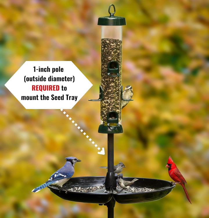 Seed Buster Seed Catcher Tray - REQUIRES a Birdsup Single Pole